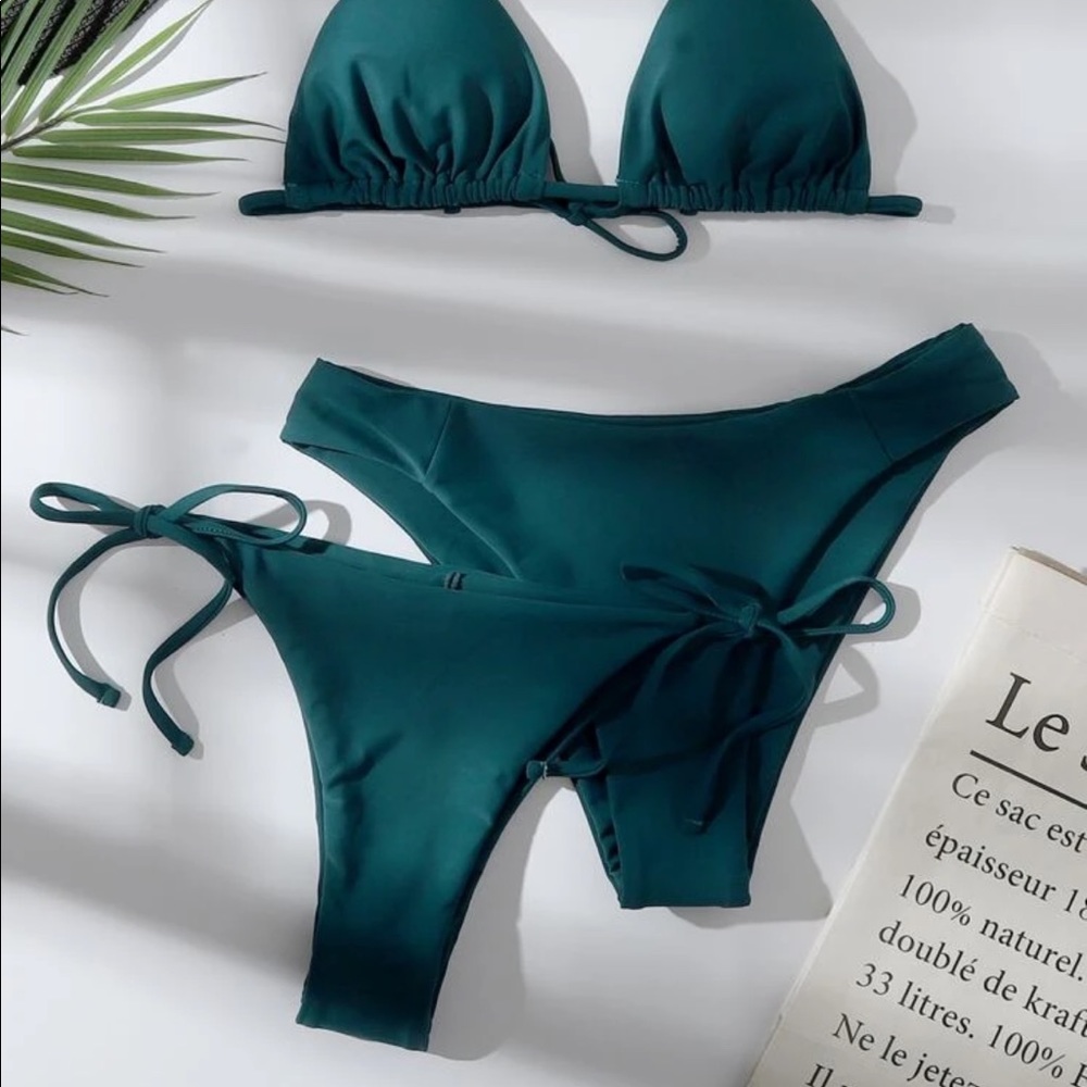 SHEIN Forrest Green 3-piece Bikini Set. Never Worn!